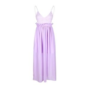 Summery lilac triangle maxi backless dress NWT